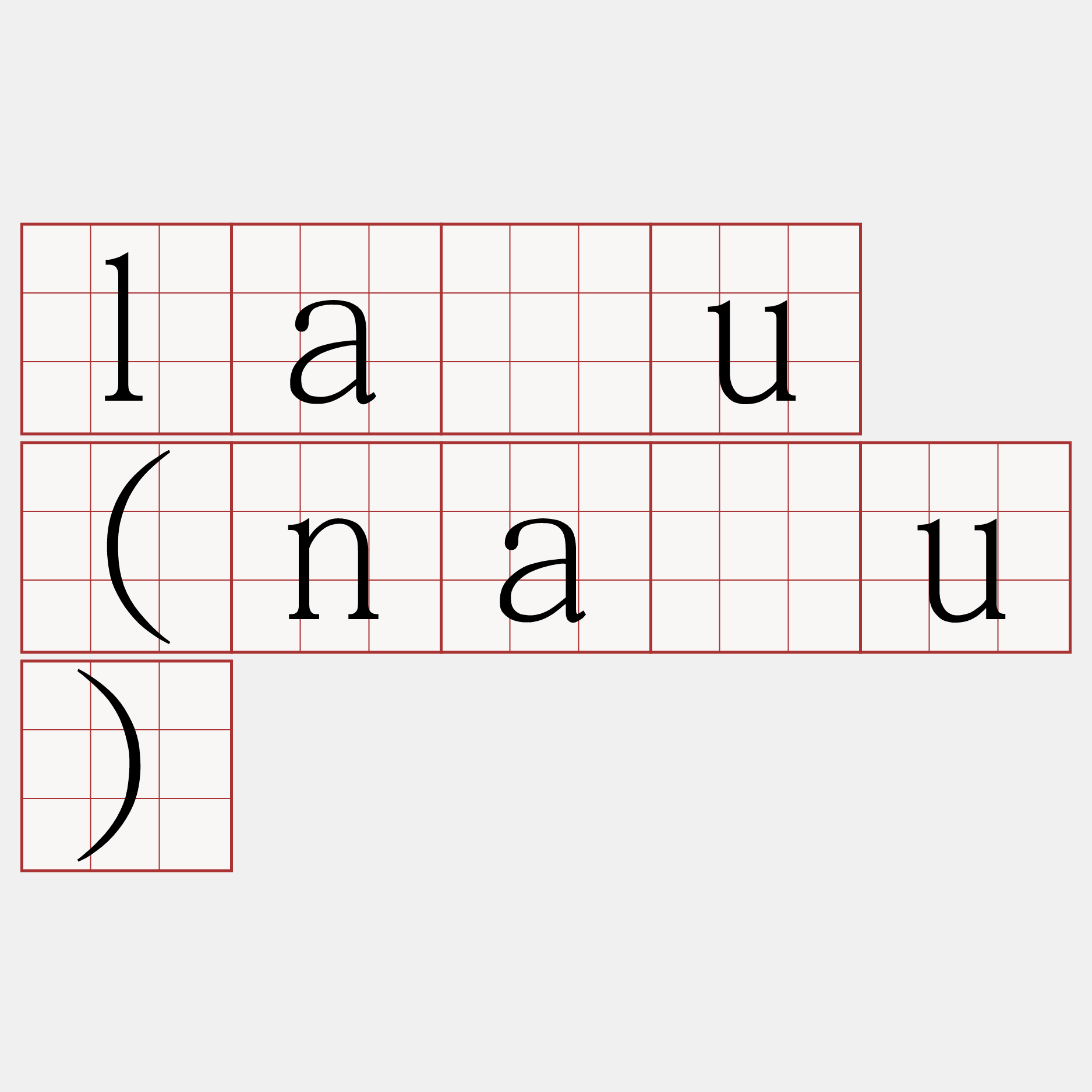 lāu (nāu)